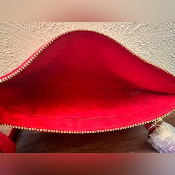 Tory Burch Liberty leather Red Tassel-Accent Crossbody Bag - Picture 3 of 3